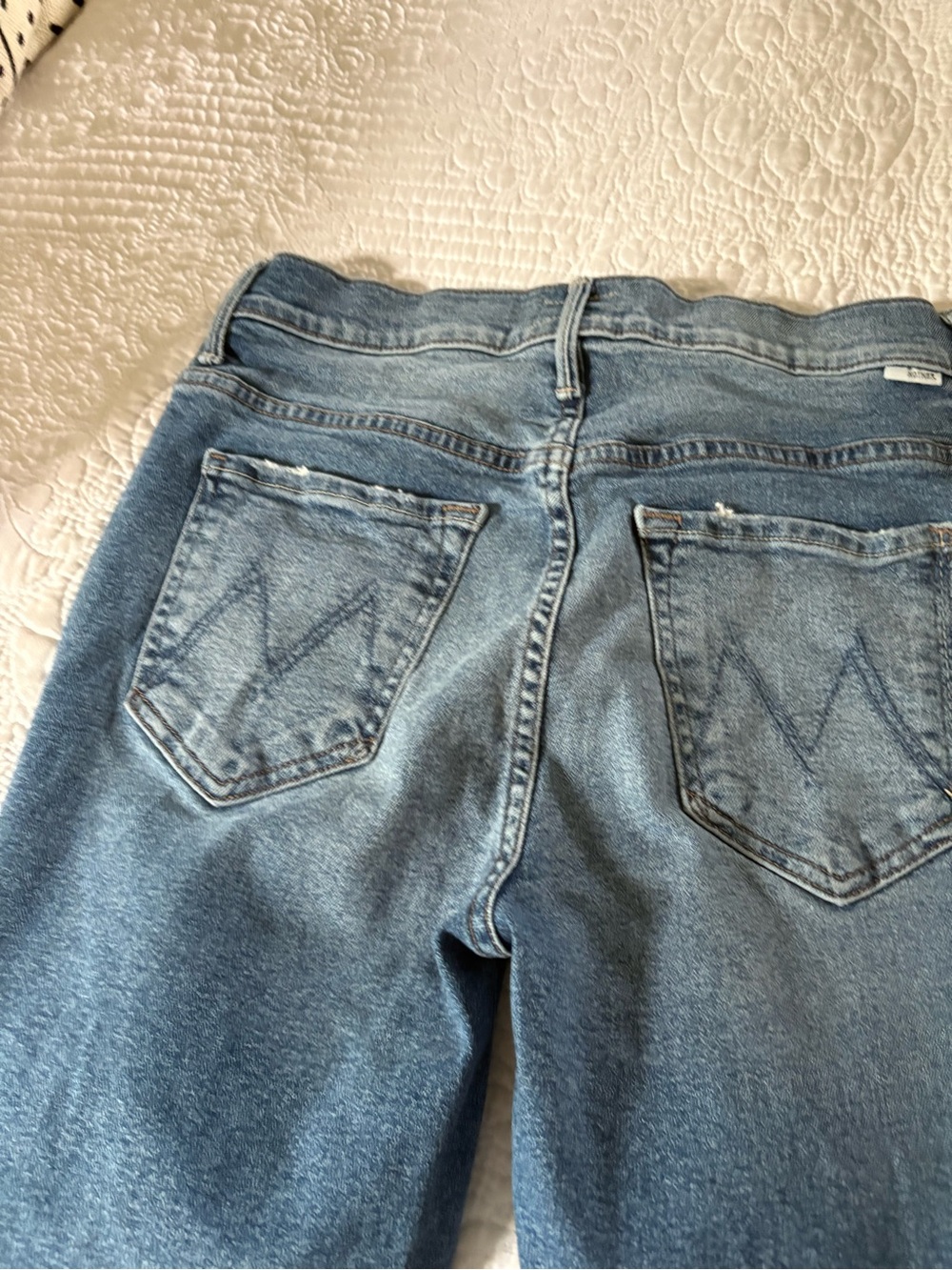 MOTHER Light Blue Vintage Wash Jeans